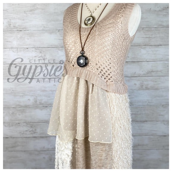 Ryu 70s Shag and Mixed Media Tunic - Picture 2 of 10